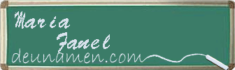 Maria Fanel Visitenkarte